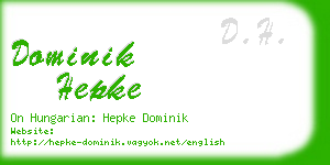 dominik hepke business card